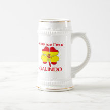 Personalized Spanish Kiss Me I'm Galindo Coffee Mugs