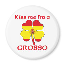 Personalized Spanish Kiss Me I'm Grosso magnets