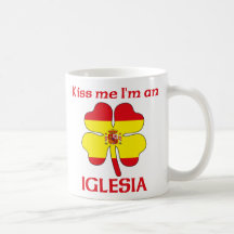 Personalized Spanish Kiss Me I'm Iglesia Coffee Mug