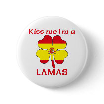 Personalized Spanish Kiss Me I'm Lamas buttons by KissMeTshirts Personalized Spanish Kiss Me I'm Lamas buttons