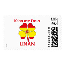 Personalized Spanish Kiss Me I'm Linan postage by KissMeTshirts Personalized Spanish Kiss Me I'm Linan postage
