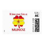 Personalized Spanish Kiss Me I'm Munoz postage