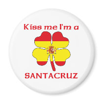 Personalized Spanish Kiss Me I'm Santacruz magnets by KissMeTshirts Personalized Spanish Kiss Me I'm Santacruz magnets