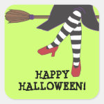Personalized Spooky Witch Halloween Sticker