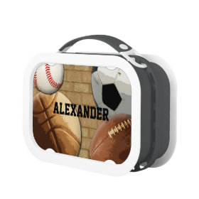 Personalized Sports Balls All-Star Yubo Lunch Box