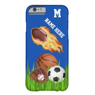 Personalized Sports iPhone Cases Your Colors, Text Barely There iPhone 6 Case