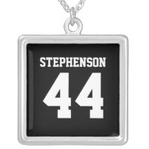 Personalized Sports Name Number Athlete Pendant