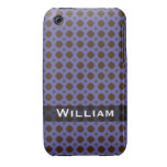 Personalized square pattern on blue casemate cases