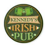 Personalized St. Patrick's Day Irish Pub Magnet