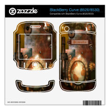 Personalized Steampunk BlackBerry Curve Skin