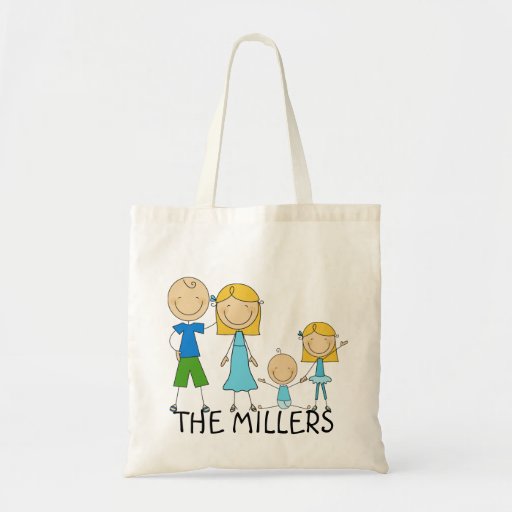personalized_stick_figure_family_tote_bag ...