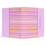 Personalized: Striped Binder