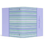 Personalized: Striped Binder
