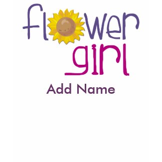 Personalized Sun Flowergirl T-shirt from lesruba weddings