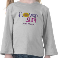 Personalized Sun Flowergirl T-shirts