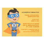 Personalized Superhero Kids Birthday Party Invites