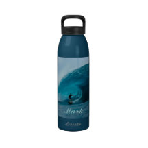 Personalized Surfing Water Bottle