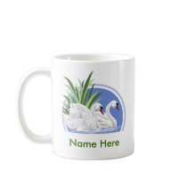 Personalized Swan Mugs