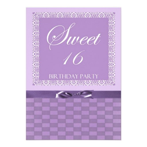 Personalized Sweet 16 Party Invitation