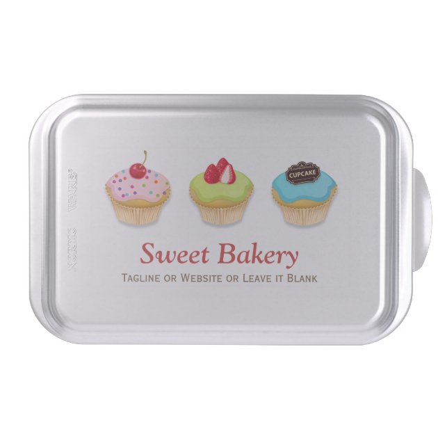 Personalized Sweet Cupcakes Bakery Baker Cake Pan-0