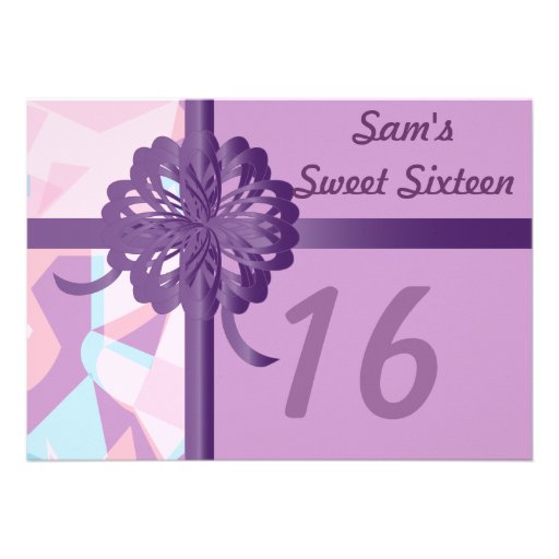 Personalized Sweet Sixteen Invitartion-Customize Custom Announcement