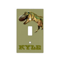 Personalized T rex light switch cover