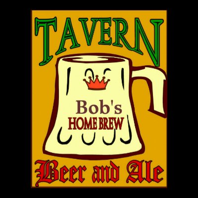 Personalized Tavern Sign Posters by figstreetstudio