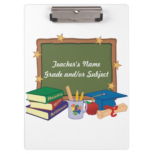 Personalized Teacher Clipboard | Zazzle