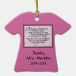 Personalized Teacher Ornament - 100 Years Quote