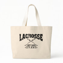Personalized Team City State Lacrosse T-Shirts Canvas Bag