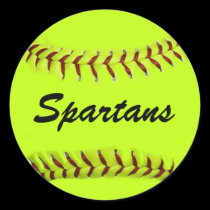 Personalized Team Softball Stickers stickers