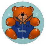 Personalized Teddy Bear Design Wall Clock