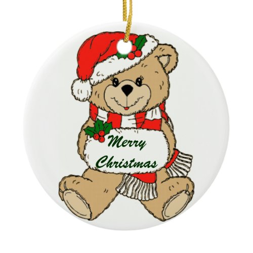 Personalized Teddy Bear Ornament ornament