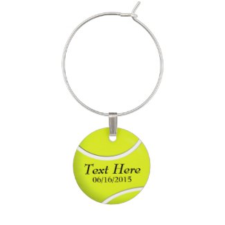 Personalized Tennis Ball Wine Tag