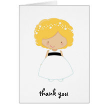 Personalized Thank You For Being Our Flower Girl Card