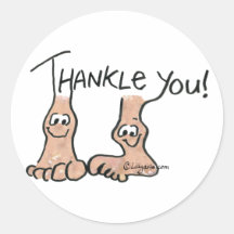 Personalized Thank You Gift Round Stickers