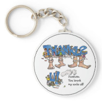 Personalized Thank You Keychain