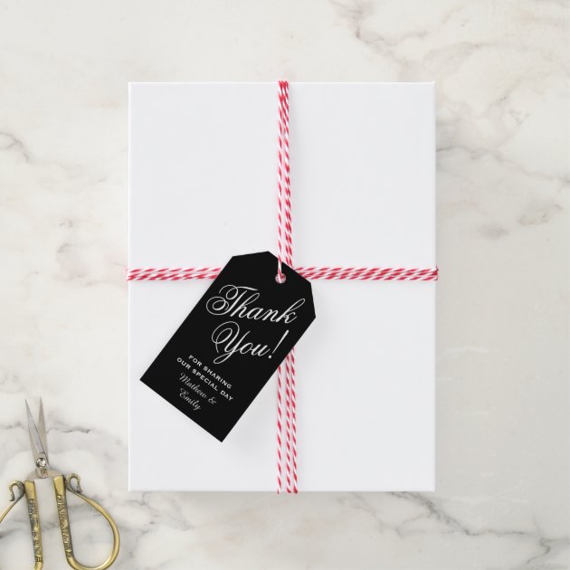 Personalized Thank You Wedding Favor Pack Of Gift Tags-2