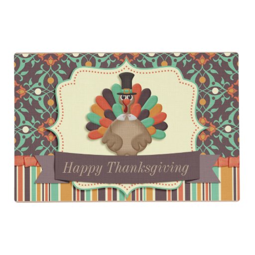Personalized Thanksgiving Placemat Laminated Place Mat Zazzle