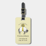 Personalized The LORD is my shepherd Psalm 23 luggage tags