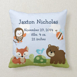 Personalized Tree Tops Forest Pillow Keepsake