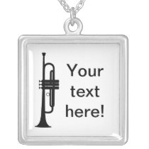 Personalized Trumpet Pendant