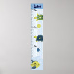 Personalized Turtle Reef/Sealife Growth Chart Poster