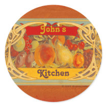 Personalized Tuscan Kitchen Stickers