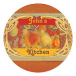 Personalized Tuscan Kitchen Stickers