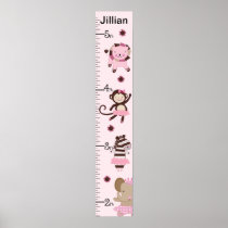 Personalized Tutu Cute Ballet Animals Growth Chart