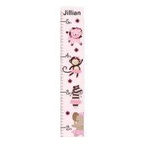 Personalized Tutu Cute Ballet Animals Growth Chart