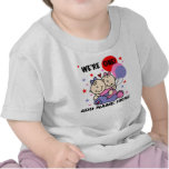 Personalized Twin Girls 1st Birthday Tshirt