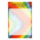 Personalized Tye Dye Stationary Stationery Paper