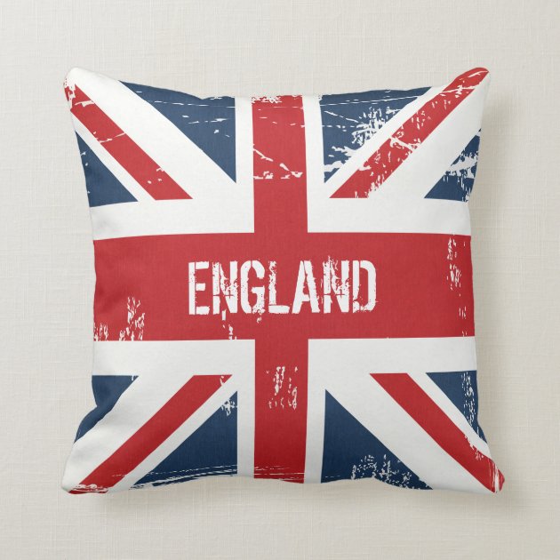 Personalized UK Flag Union Jack Monogram Name Pillow